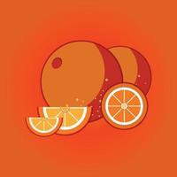 vetor livre de frutas laranja