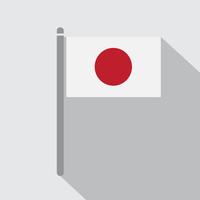 Sinal de símbolo de bandeira do Japão vetor