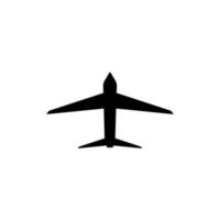 logotipo de ícone de avião minimalista moderno vetor
