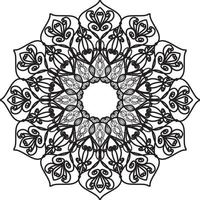 flor de mandala em estilo étnico vetor