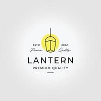 candelabro lanterna logotipo ícone linha arte ilustração vetorial design vetor