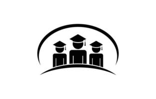 design de ícone de logotipo de educação, ilustração vetorial vetor