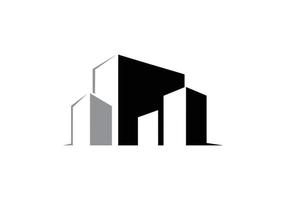 modelo de ícone de logotipo imobiliário de renovação em casa vetor