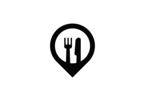 inspiração de design de modelo de logotipo de restaurante local de ícone simples vetor
