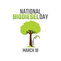 gráfico vetorial do dia nacional do biodiesel bom para a celebração do dia nacional do biodiesel. projeto plano. ilustração de design.flat de panfleto. vetor