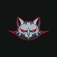 mascote de gato para logotipo esport vetor