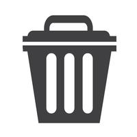 Trash can icon symbol Ilustração vetor