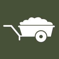 Carrinho de mão carrinho ícone símbolo ilustração vetor