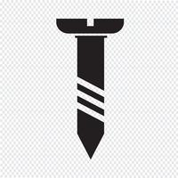 parafuso ícone símbolo Ilustração vetor