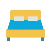 ícone de vetor de cama de móveis que é adequado para trabalho comercial e modifique ou edite facilmente