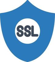 ícone de vetor isolado de proteção ssl que pode facilmente modificar ou editar