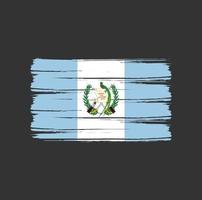 pinceladas de bandeira da guatemala. bandeira nacional vetor