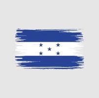 design de pincel de bandeira de honduras. bandeira nacional vetor