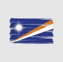 ilhas marshall sinalizam pinceladas. bandeira nacional vetor