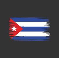 design de pincel de bandeira de porto rico. bandeira nacional vetor