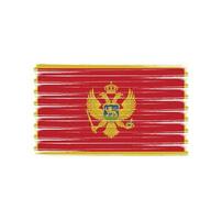 pinceladas de bandeira de montenegro. bandeira nacional vetor