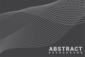 elegante moderno minimalista abstrato com linhas onduladas vetor