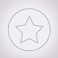 ícone de estrela sinal de símbolo vetor