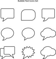 conjunto de ícones de conversação isolado no fundo branco. ícone de conversação linha fina contorno símbolo de conversação linear para logotipo, web, app, ui. sinal simples de ícone de conversa. vetor