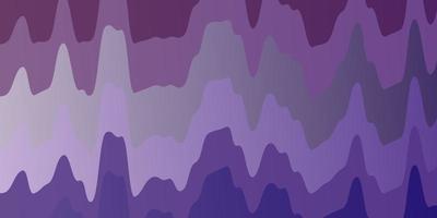 pano de fundo vector roxo claro com curvas.