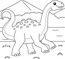 neuquensaurus para colorir para crianças vetor