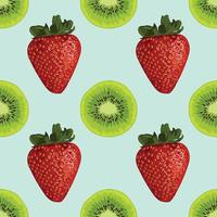 arte de desenho de frutas saudáveis sem costura vetor