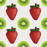 frutas coloridas desenhando design de arte sem costura para tecido vetor