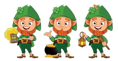 personagem de desenho animado leprechaun vetor