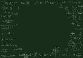 fórmula matemática desenhada à mão e fórmula química, fórmula de física de fundo de matemática, fórmula de química física, educação e aprendizado. vetor