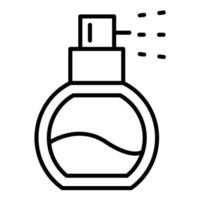 ícone da linha de perfume vetor