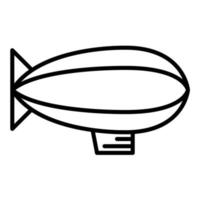 ícone da linha do zepelim vetor