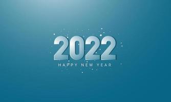 2022 design de plano de fundo feliz ano novo. ilustração vetorial. vetor