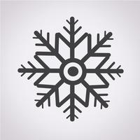 sinal de símbolo de ícone de floco de neve vetor