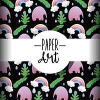 Fundo de arte de papel vetor