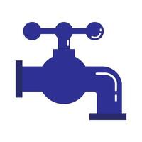 design vetorial plano de água da torneira vetor