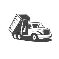 ilustração do logotipo do caminhão vetor