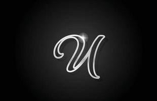 ícone do logotipo da letra do alfabeto da linha cinza. design criativo para negócios e empresa vetor