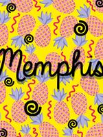 Projeto de fundo colorido de Memphis vetor