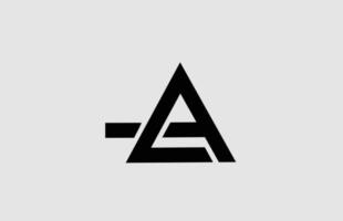 alfabeto um ícone de logotipo de letra com design de linha. modelo branco e preto para negócios e empresa vetor