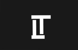 eu logotipo do ícone da letra do alfabeto com design de linha. modelo criativo para negócios e empresas em branco e preto vetor