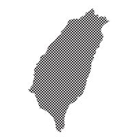 Sinal de símbolo de mapa de Taiwan vetor