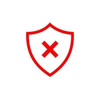 conjunto de ícones de escudo de segurança, logotipos de escudos de segurança com marca de seleção e cadeado. símbolos de escudo de segurança. ilustração vetorial. vetor
