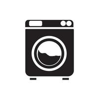 vetor de ícone de máquina de lavar. estilo de linha de ícone de eletrodomésticos