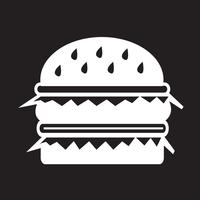 sinal de símbolo de ícone de hambúrguer vetor