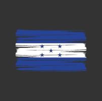 escova de bandeira de honduras vetor