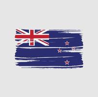 pinceladas de bandeira da nova zelândia vetor