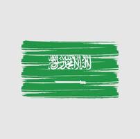 escova de bandeira da arábia saudita vetor