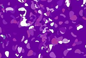 pano de fundo vector roxo claro com formas abstratas.