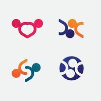 logotipo de pessoas, equipe, sucesso de pessoas, trabalho, grupo e comunidade, vetor de logotipo de empresa e empresa de grupo e cuidados de design, ícone de família logotipo de sucesso