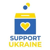 apoiar o design vetorial da ucrânia vetor